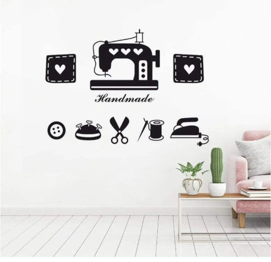 Handmade Sewing Wall Decal - Sewing Room Decor Easy do Wall do