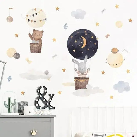 Dreamy Adventures Hot Air Balloon Wall Easy do Wall do