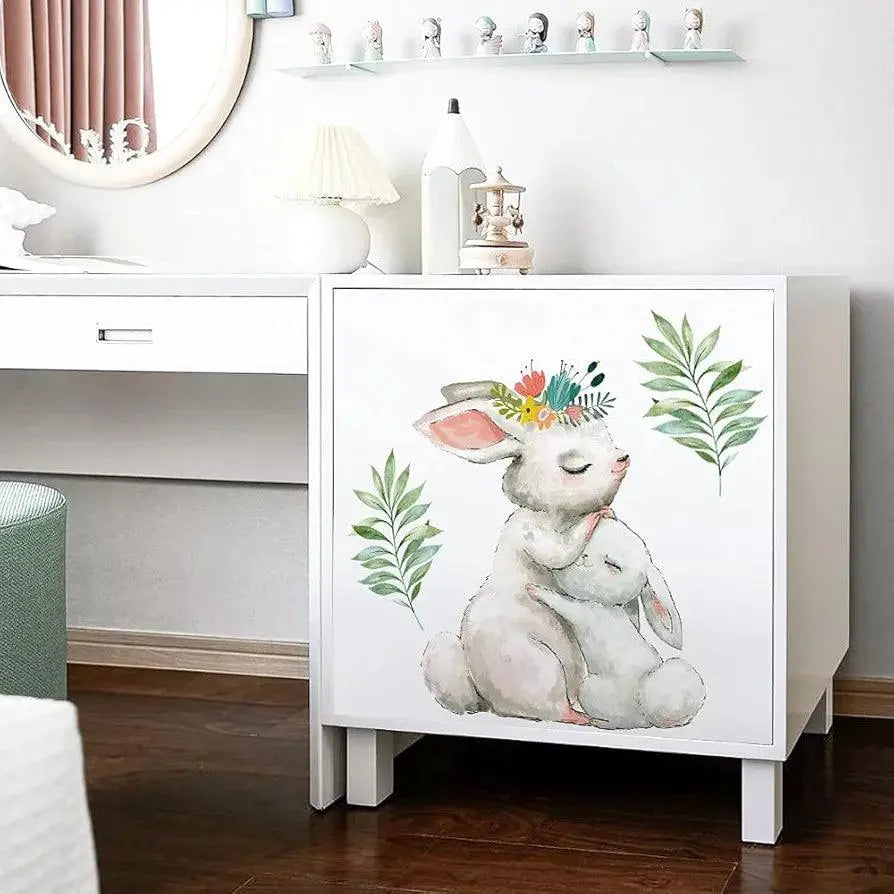 Adorable Rabbit Wall Stickers Easy do Wall do