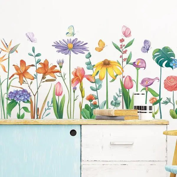 Colorful Garden Wall Sticker Easy do Wall do