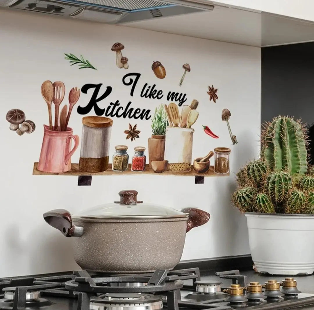 Creative Kitchen English Wall Stickers - Removable And Self-Adhesive Home Decor For Office, Restaurant, And Home Easy do Wall do