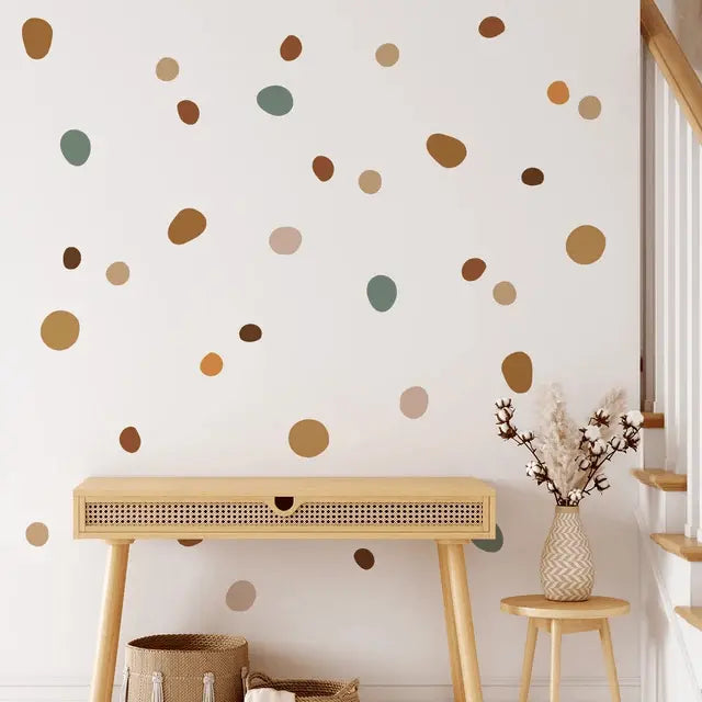 Boho Polka Dot Wall Decals - Nursery & Kids Room Easy do Wall do