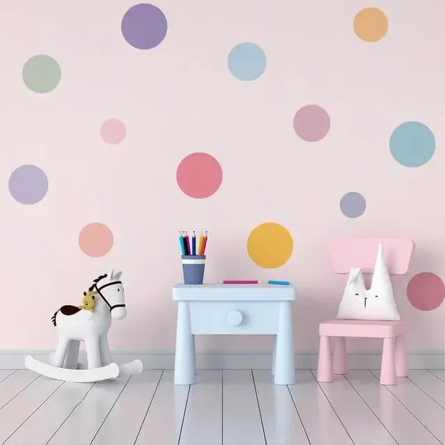 Colorful Polka Dot Wall Stickers Easy do Wall do