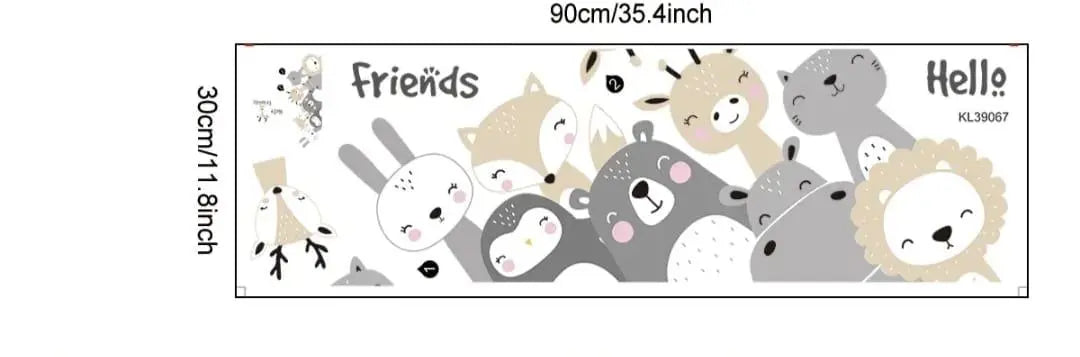 Adorable Woodland Friends Wall Stickers Easy do Wall do