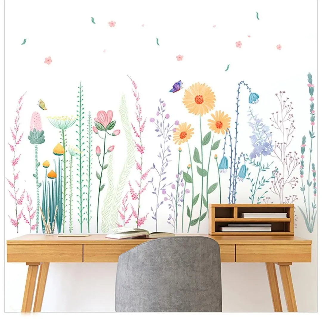 Colorful Wildflower Wall Easy do Wall do