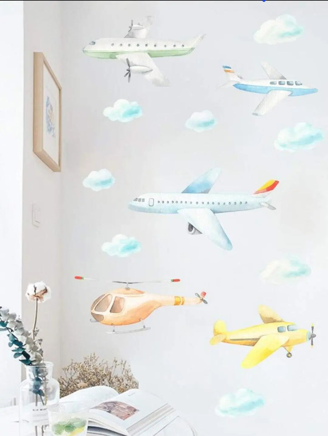 Airplane and Helicopter Wall Stickers Easy do Wall do