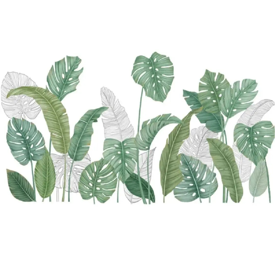 Tropical Leaf Wall Stickers Easy do Wall do