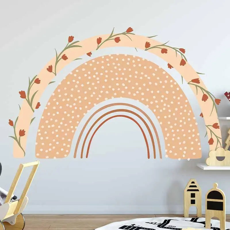 Colorful Tulip Rainbow Wall Sticker Easy do Wall do