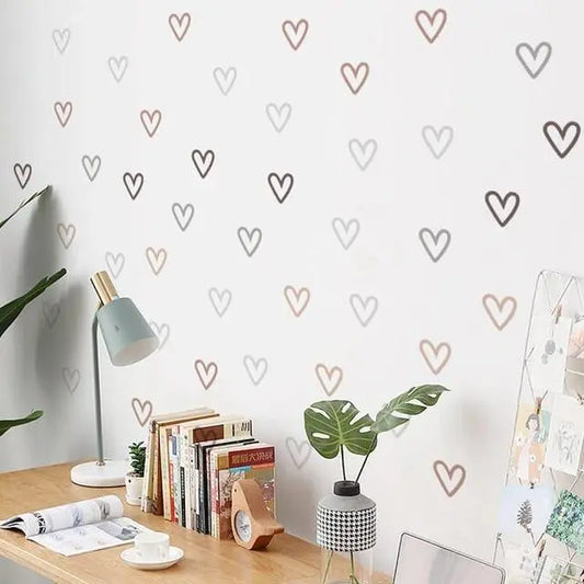 Scattered Hearts Wall Stickers - Easy do Wall do