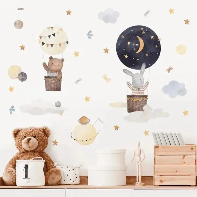 Dreamy Adventures Hot Air Balloon Wall Easy do Wall do