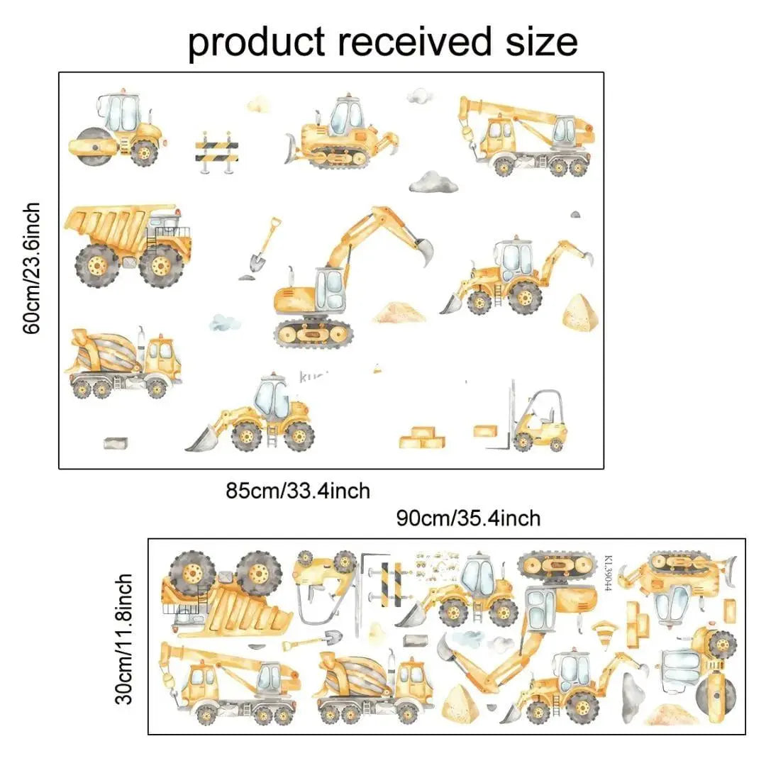 Construction Vehicle Wall Stickers - Easy do Wall do