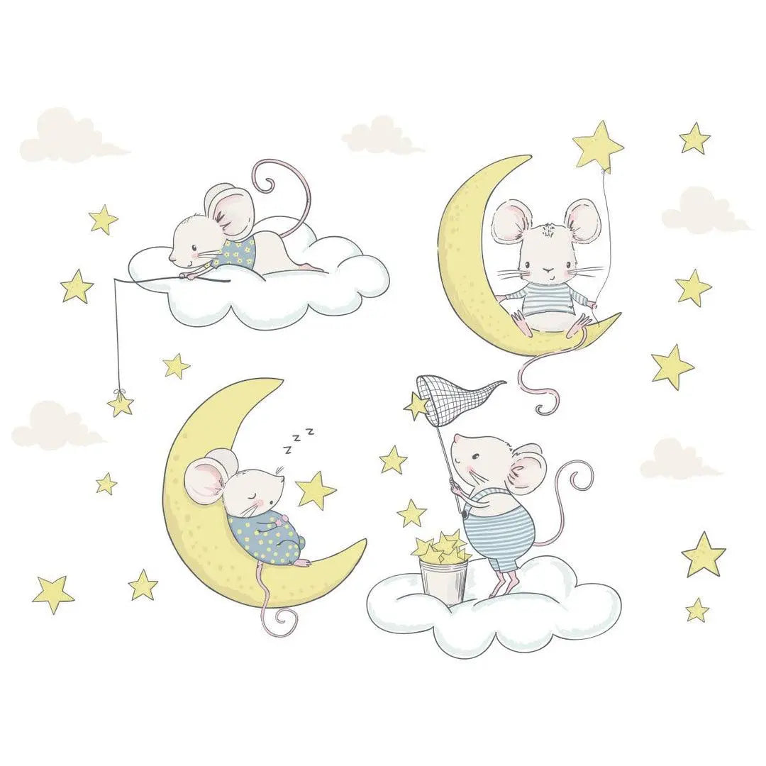 Sweet Dreams Mouse Wall Stickers Easy do Wall do