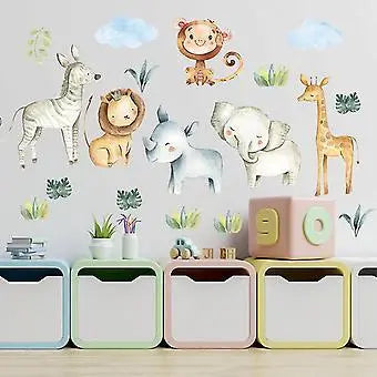 Playful Jungle Animals Wall Stickers Easy do Wall do