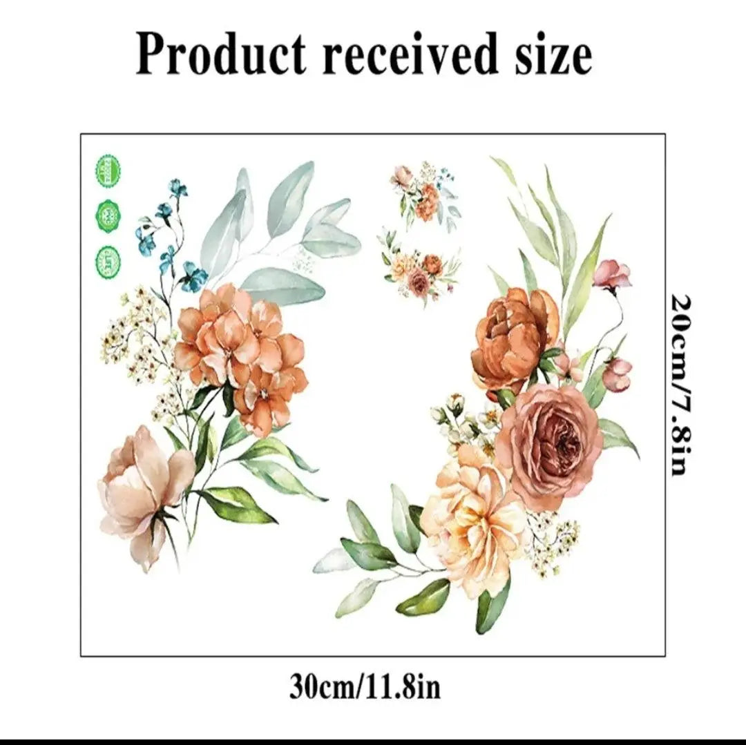 Floral Wreath Wall Sticker Easy do Wall do