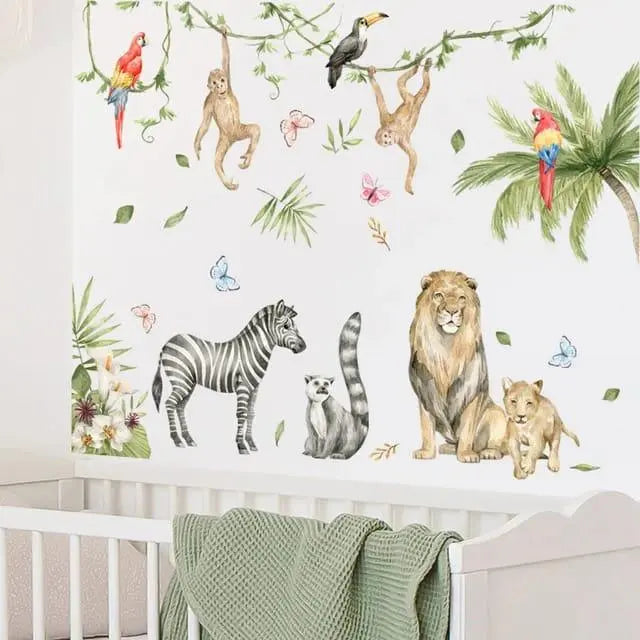 Playful Jungle Wall Stickers Easy do Wall do