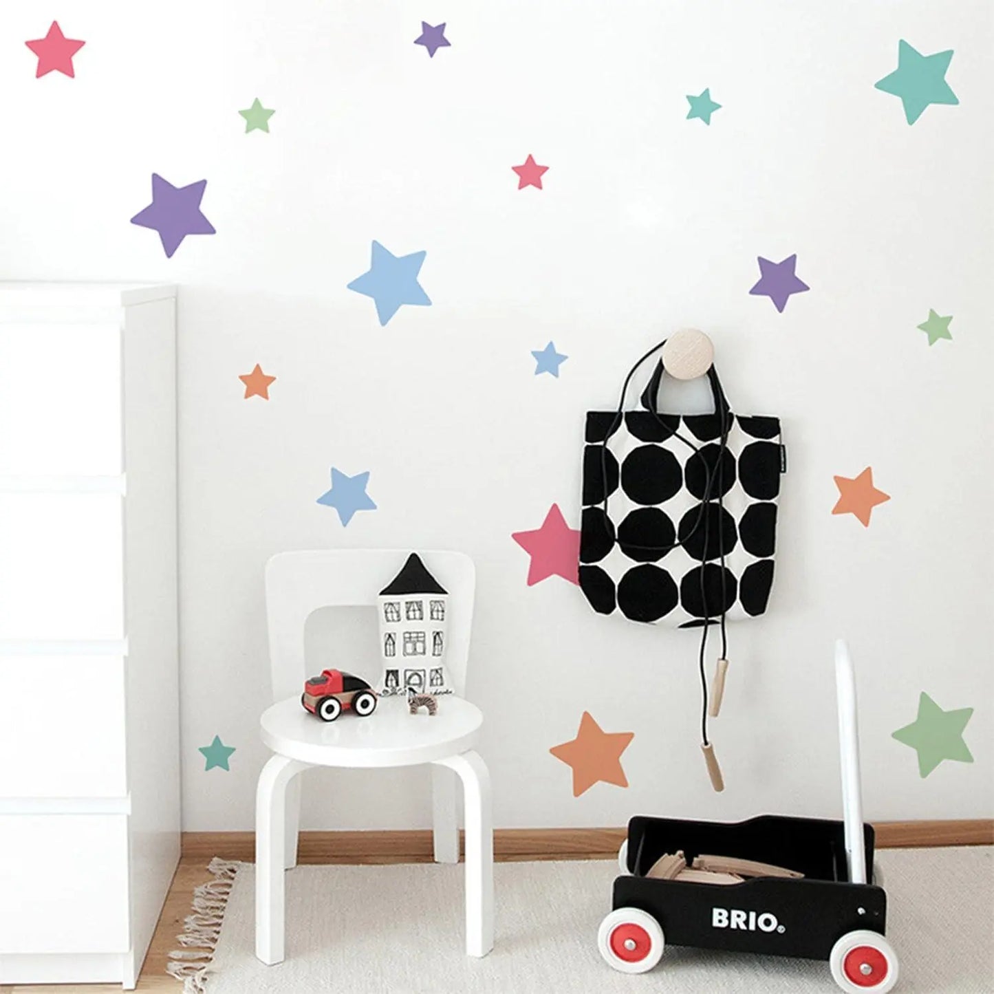 Colorful Star Wall Sticker Set Easy do Wall do