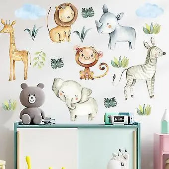 Playful Jungle Animals Wall Stickers Easy do Wall do