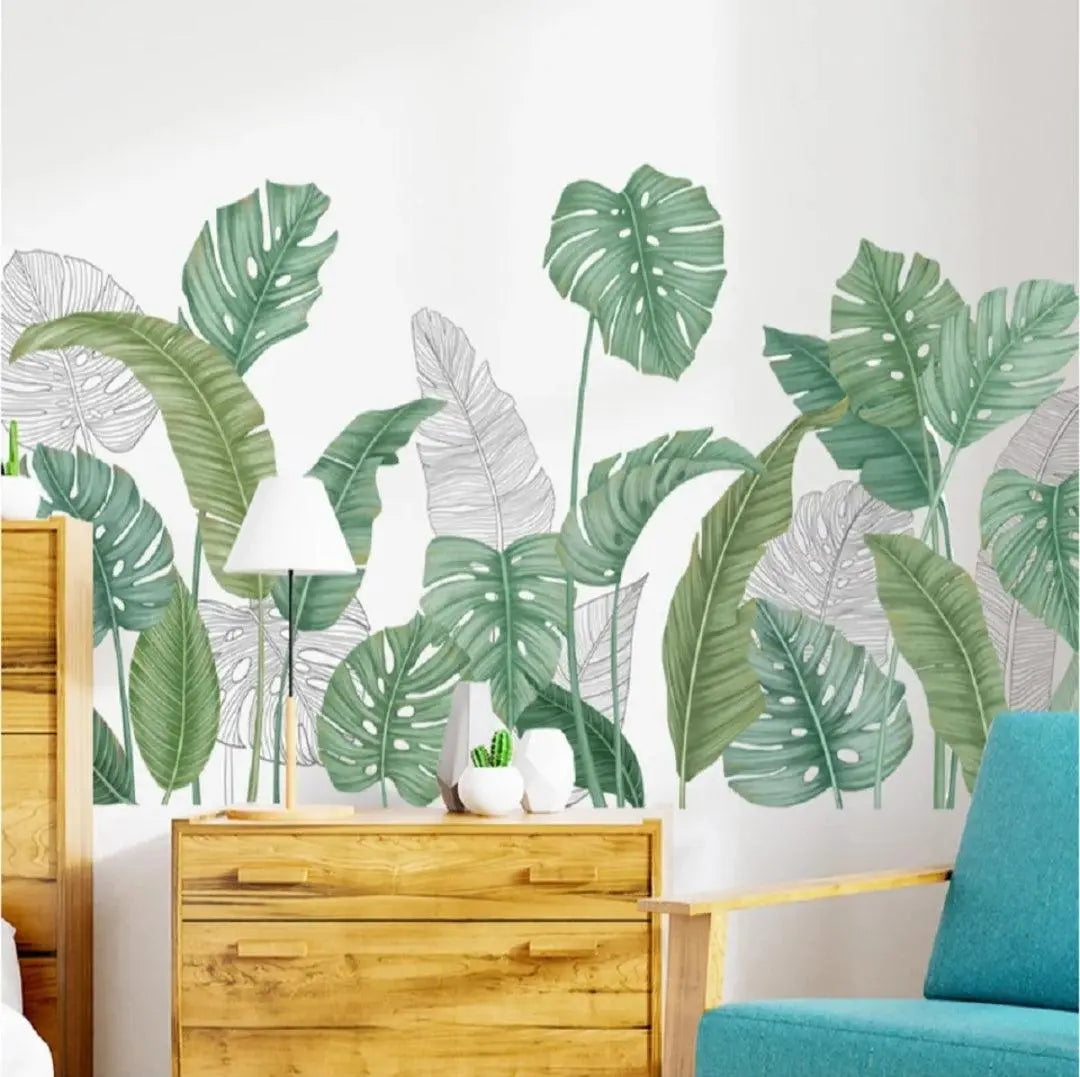 Tropical Leaf Wall Stickers Easy do Wall do