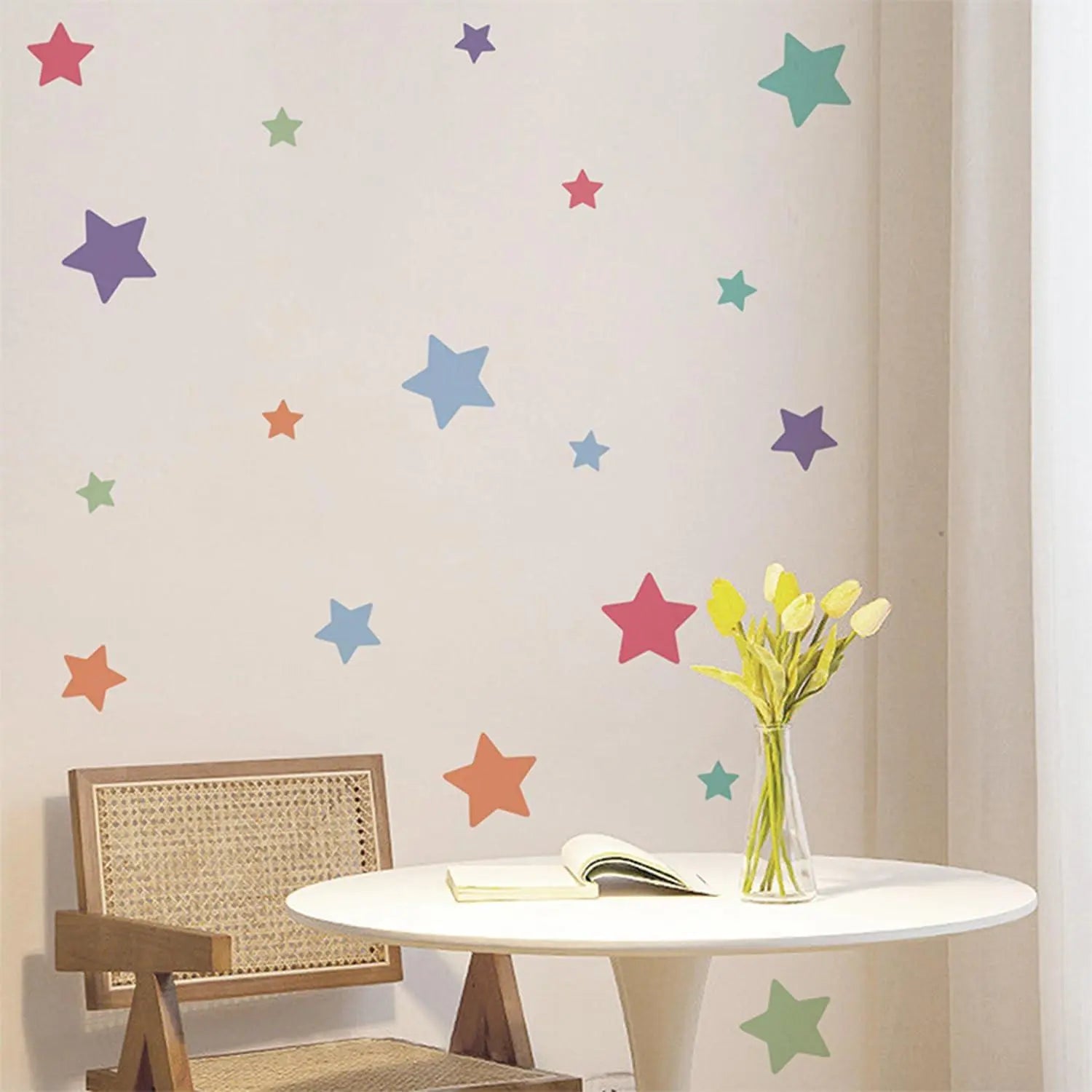 Colorful Star Wall Sticker Set Easy do Wall do