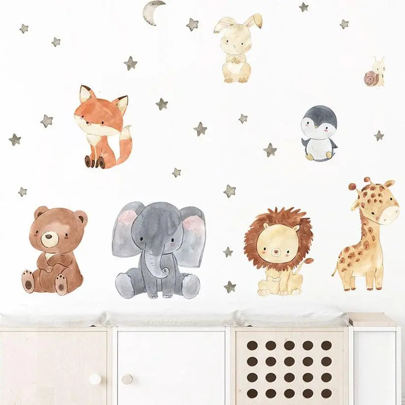 Woodland Critters Wall Sticker Set Easy do Wall do