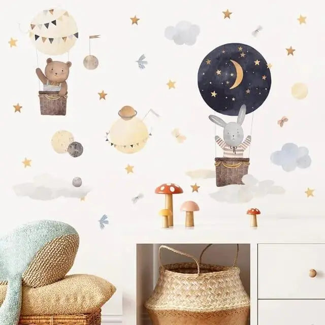 Dreamy Adventures Hot Air Balloon Wall Easy do Wall do