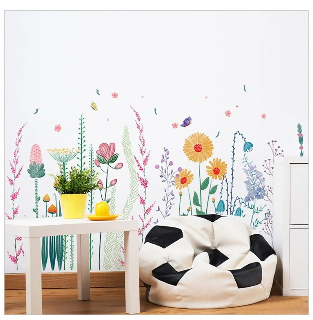 Colorful Wildflower Wall Easy do Wall do