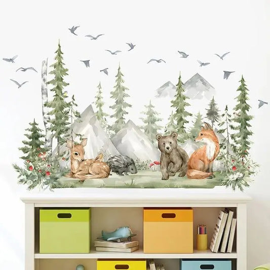 Serene Forest Friends Wall Decals Easy do Wall do