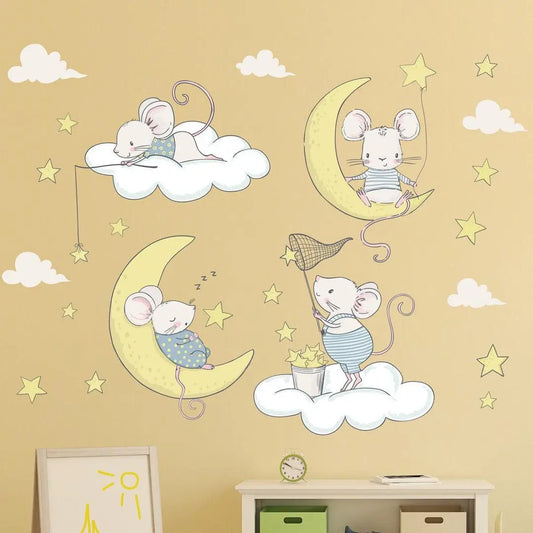 Sweet Dreams Mouse Wall Stickers Easy do Wall do