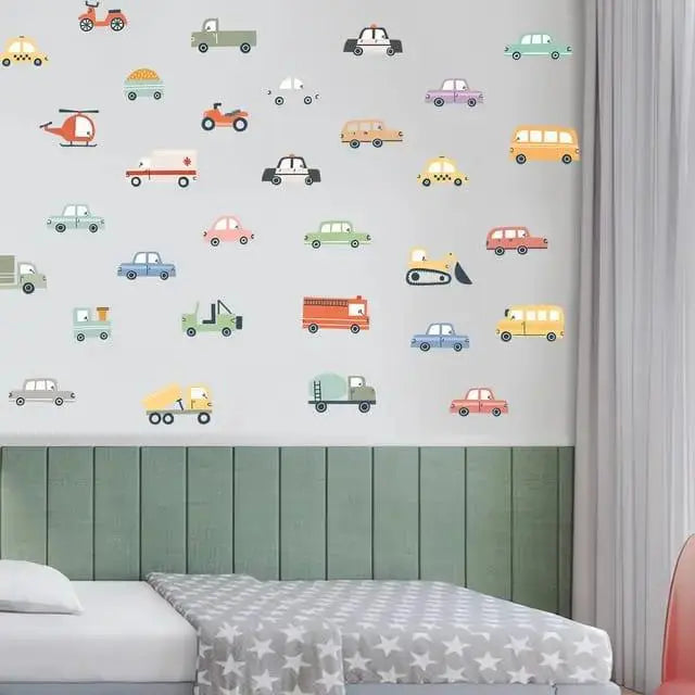 Playful Vehicles Wall Stickers - Easy do Wall do