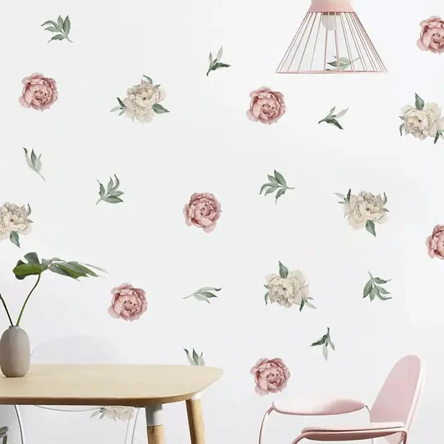 Elegant Peony Wall Stickers for a Romantic Easy do Wall do