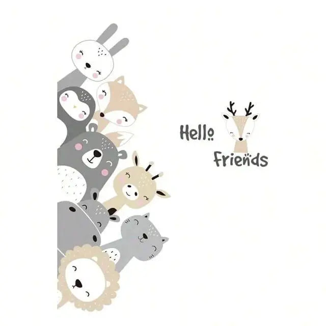 Adorable Woodland Friends Wall Stickers Easy do Wall do