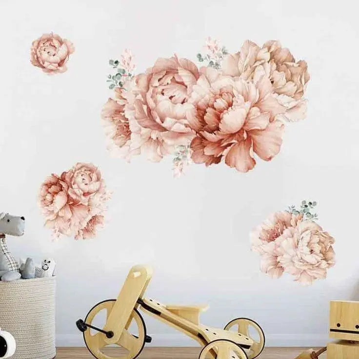 Romantic Peony Wall Stickers Easy do Wall do