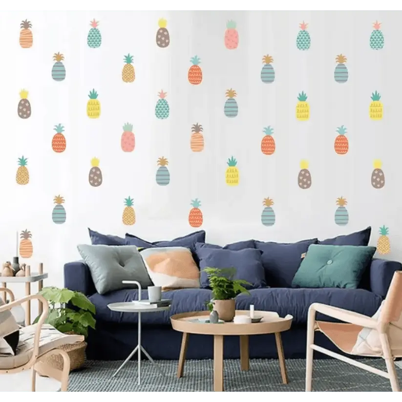 Stickers ananas colors Easy do Wall do