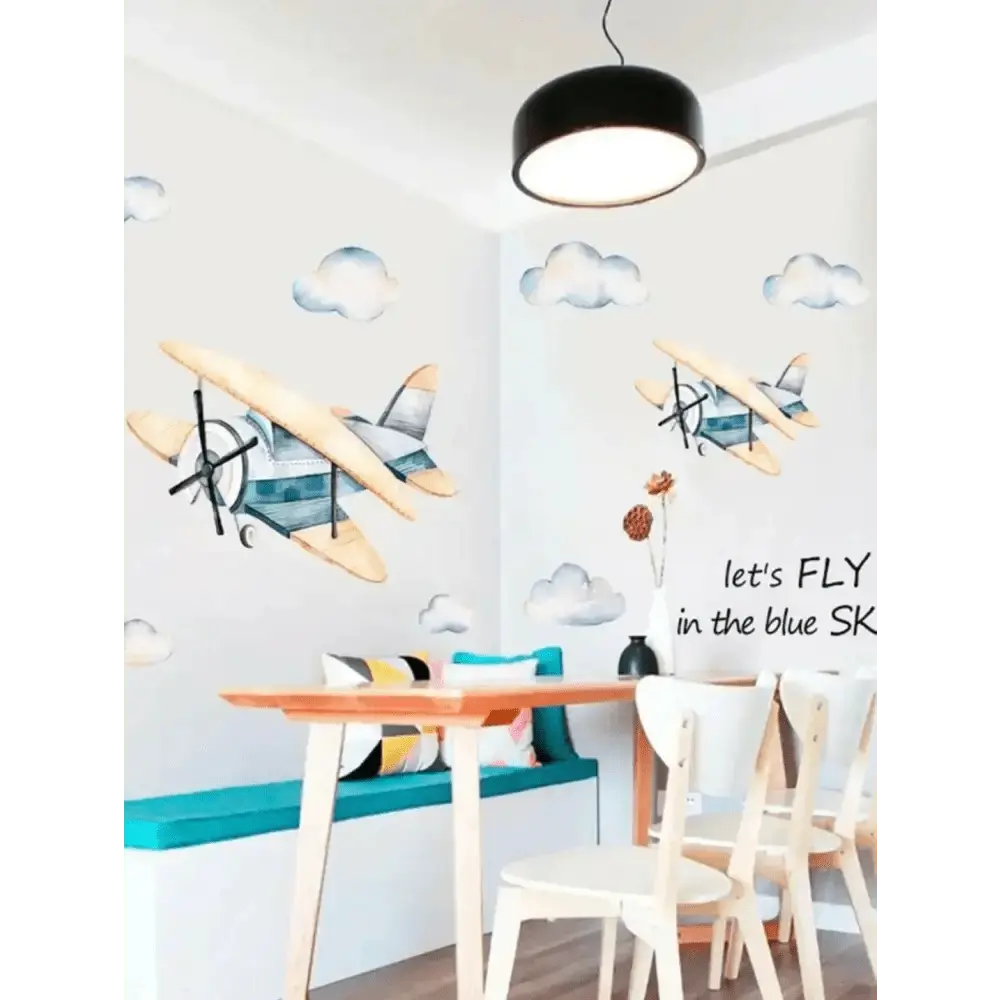 Vintage Airplane Wall Stickers - Kids’ Room Decor - Easy do Wall do