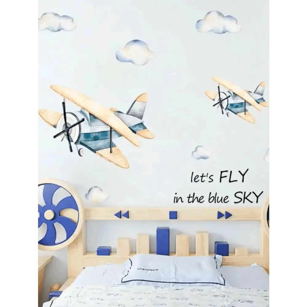 Vintage Airplane Wall Stickers - Kids’ Room Decor - Easy do Wall do