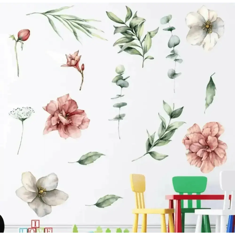 Vintage Botanical Wall Sticker Set for Elegant Interiors - Easy do Wall do