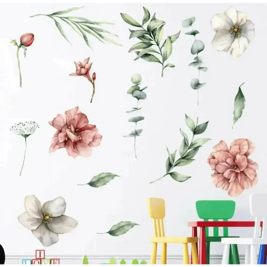Vintage Botanical Wall Sticker Set for Elegant Interiors - Easy do Wall do