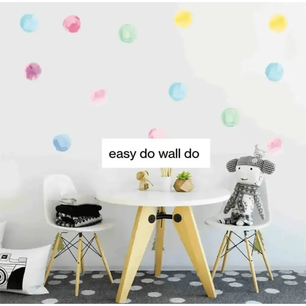 Watercolor Dot Wall Decals - Fun Kids’ Room & Home Decor - Easy do Wall do