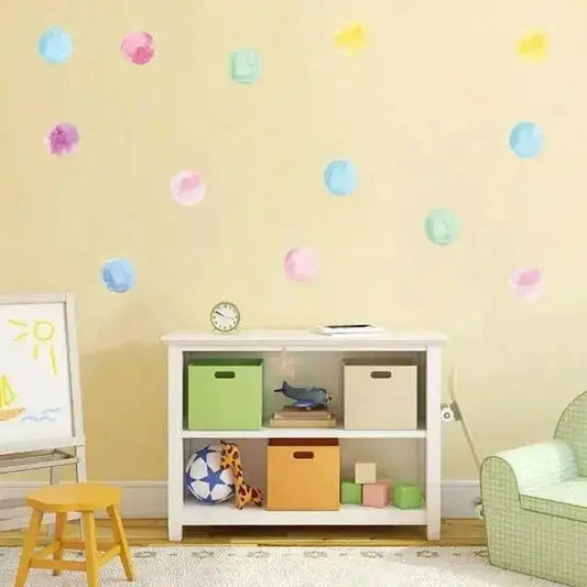 Watercolor Dot Wall Decals - Fun Kids’ Room & Home Decor - Easy do Wall do